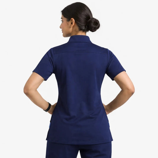 RUIX Sculpt Mandarin scrub top with Core Regular pant scrub set for women