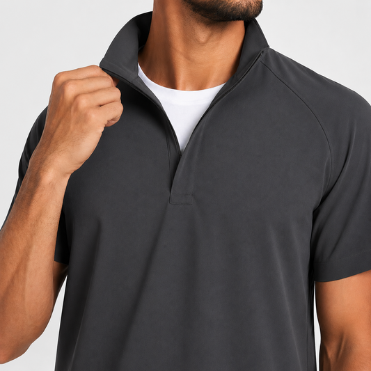 RUIX mock neck zip scrub top with cargo pant scrub set fo men