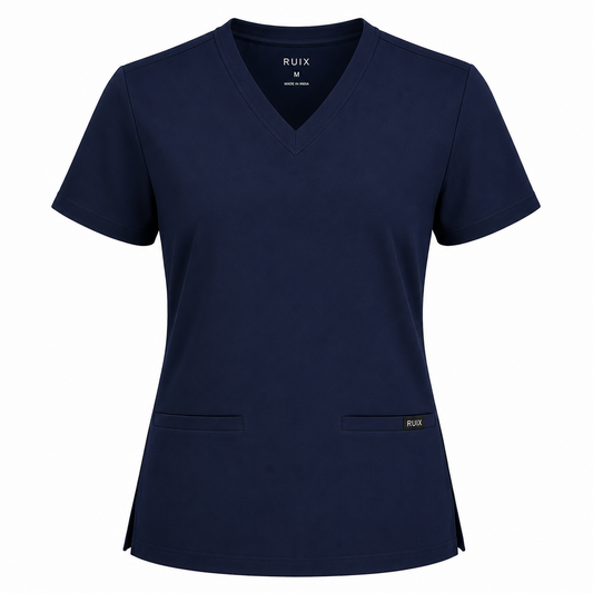 RUIX V-Neck Top with Regular pant Scrub Set For Men