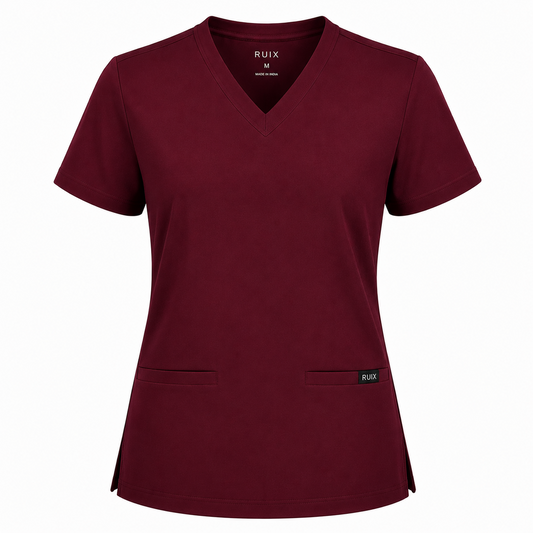 RUIX V-Neck Scrubs Top for Men