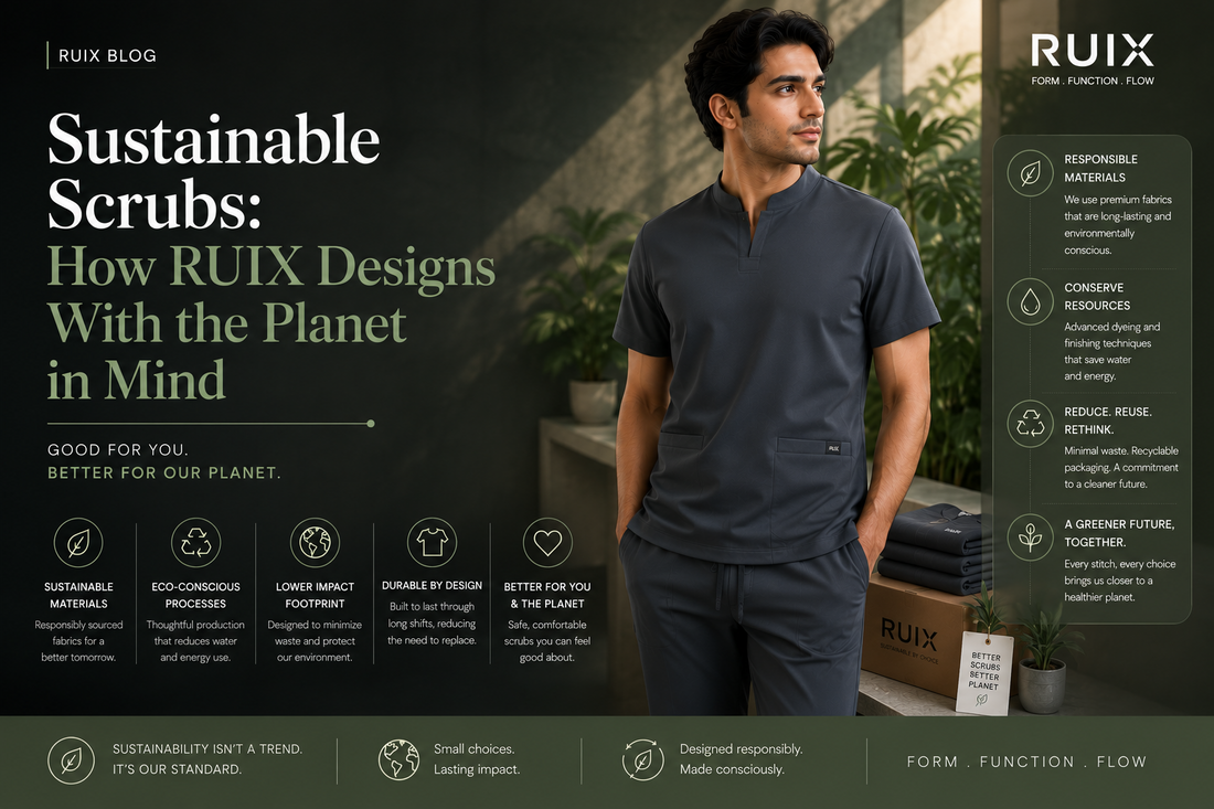 Sustainable Scrubs: How RUIX Designs With the Planet in Mind