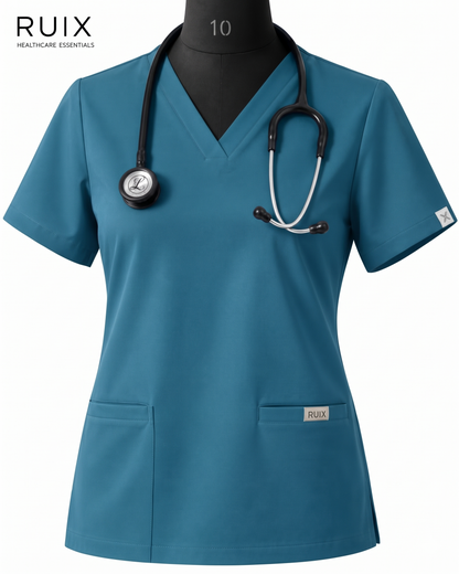 RUIX NOVA V-Neck Scrub Top For Women