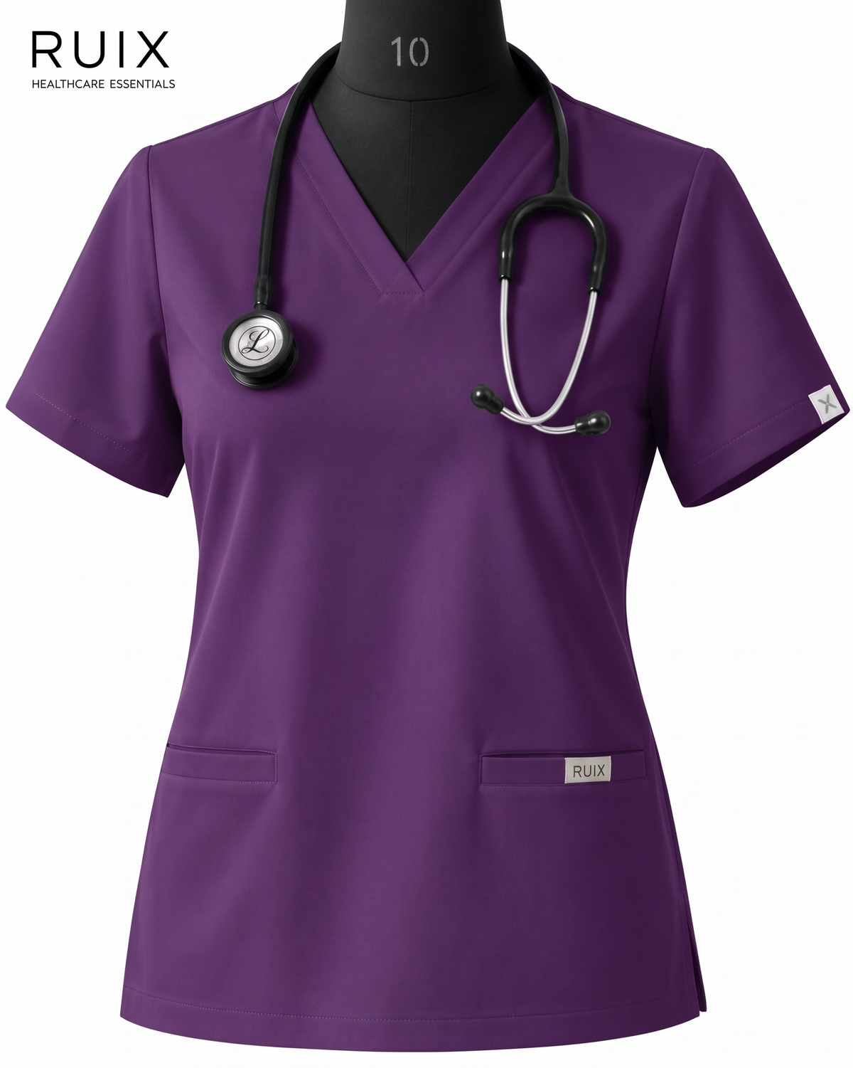 RUIX NOVA V-Neck Scrub Top For Women