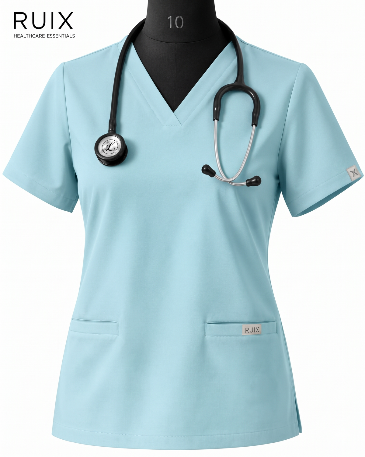 RUIX NOVA V-Neck Scrub Top For Women