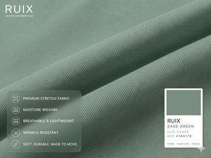 RUIX NOVA V-Neck Scrub Top For Women