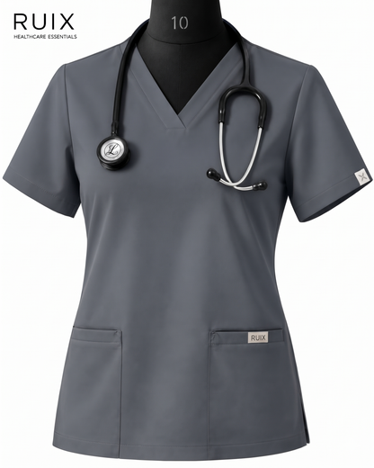 RUIX NOVA V-Neck Scrub Top For Women