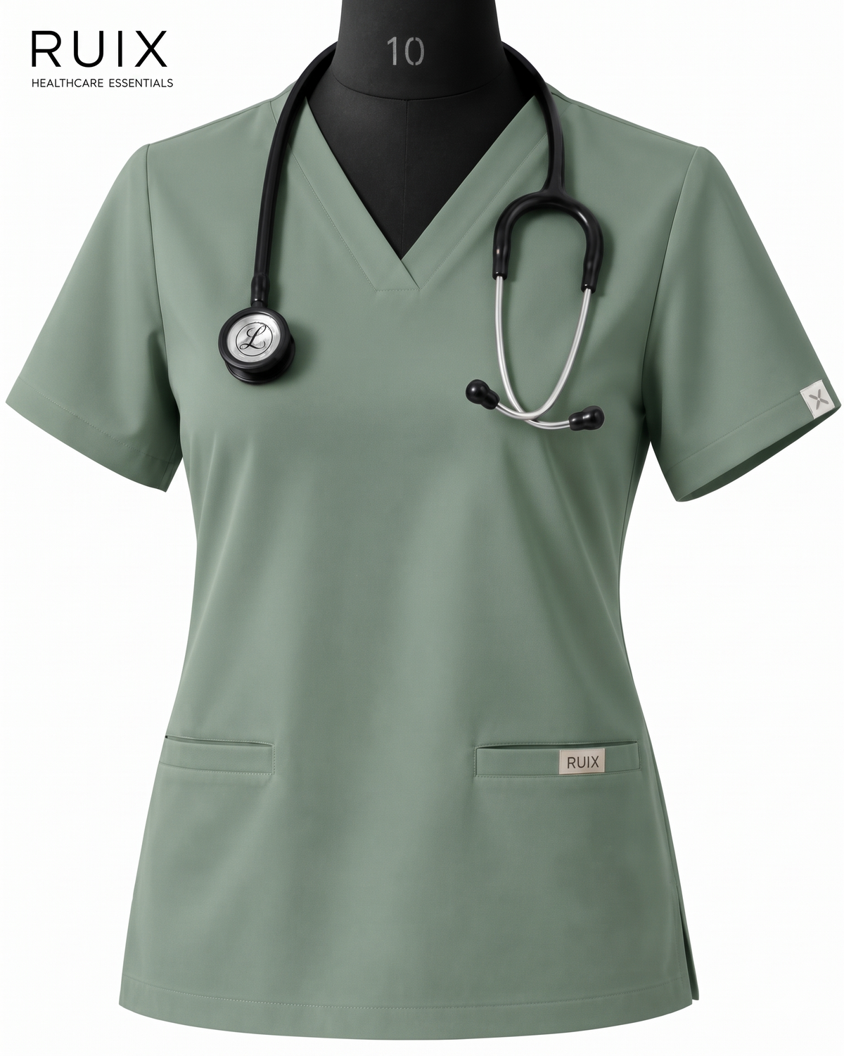 RUIX NOVA V-Neck Scrub Top For Women