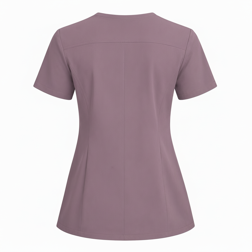 RUIX Sculpt v-neck with Flow Flare pant scrub set for women,2-pocket