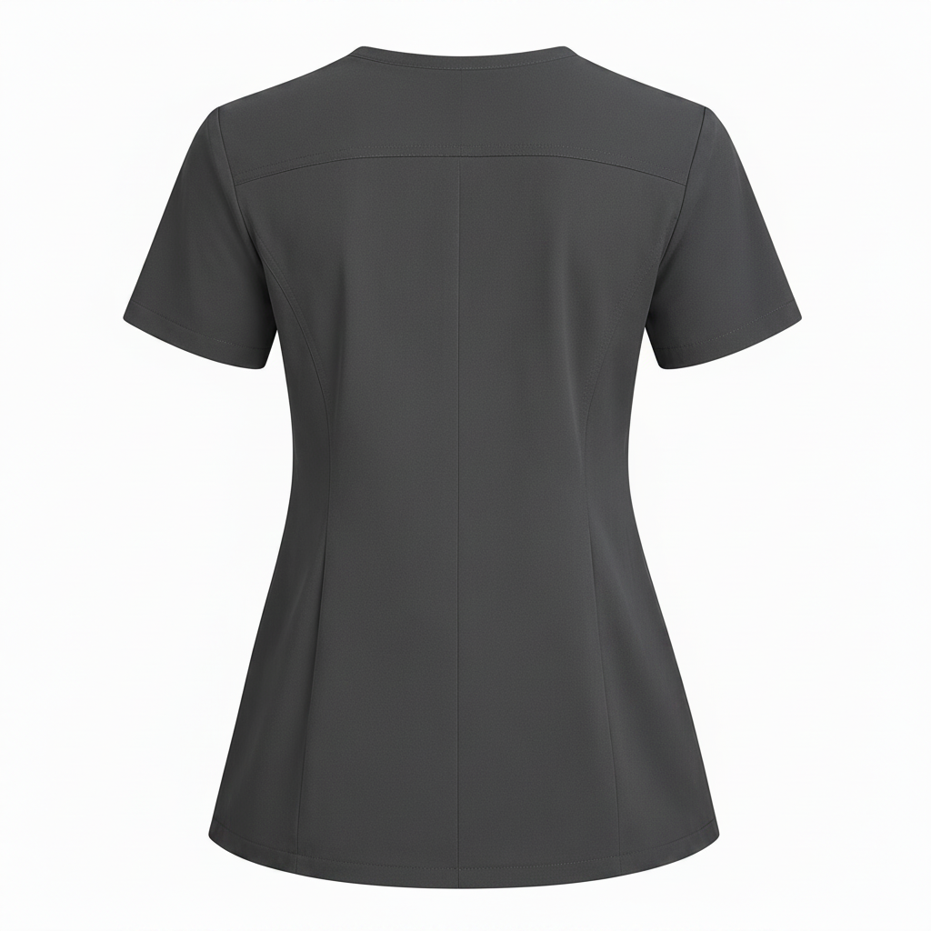 RUIX Sculpt v-neck with Flow Flare pant scrub set for women,2-pocket
