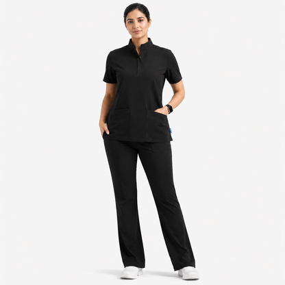 RUIX Sculpt Mock neck Zip with Core regular pant for Women