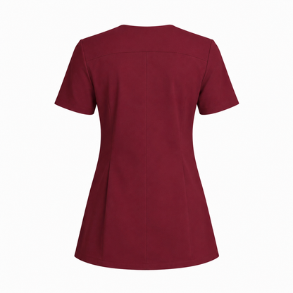 RUIX Sculpt V-Neck with Core Regular Pant Scrub Set for Women, 2 Pocket