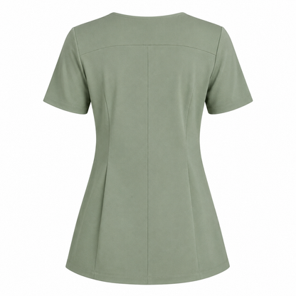 RUIX Sculpt V-Neck with Core Regular Pant Scrub Set for Women, 2 Pocket