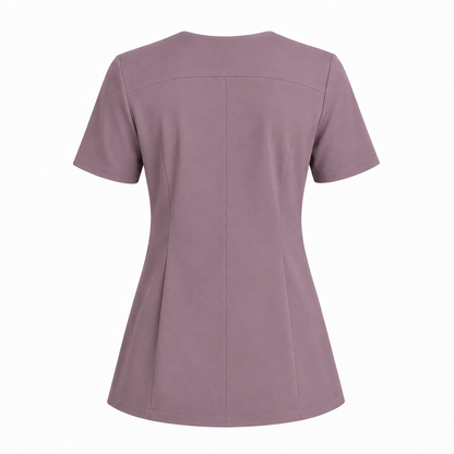 RUIX Sculpt V-Neck with Core Regular Pant Scrub Set for Women, 2 Pocket
