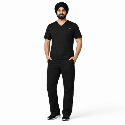 RUIX TURBFit v- neck Scrub top with Airmesh for men