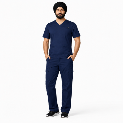 RUIX TURBFit v- neck Scrub top with Airmesh for men