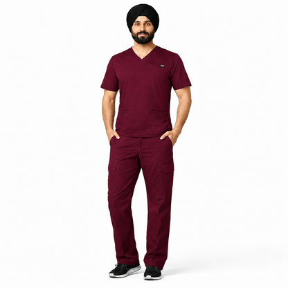 RUIX TURBFit v- neck Scrub top with Airmesh for men
