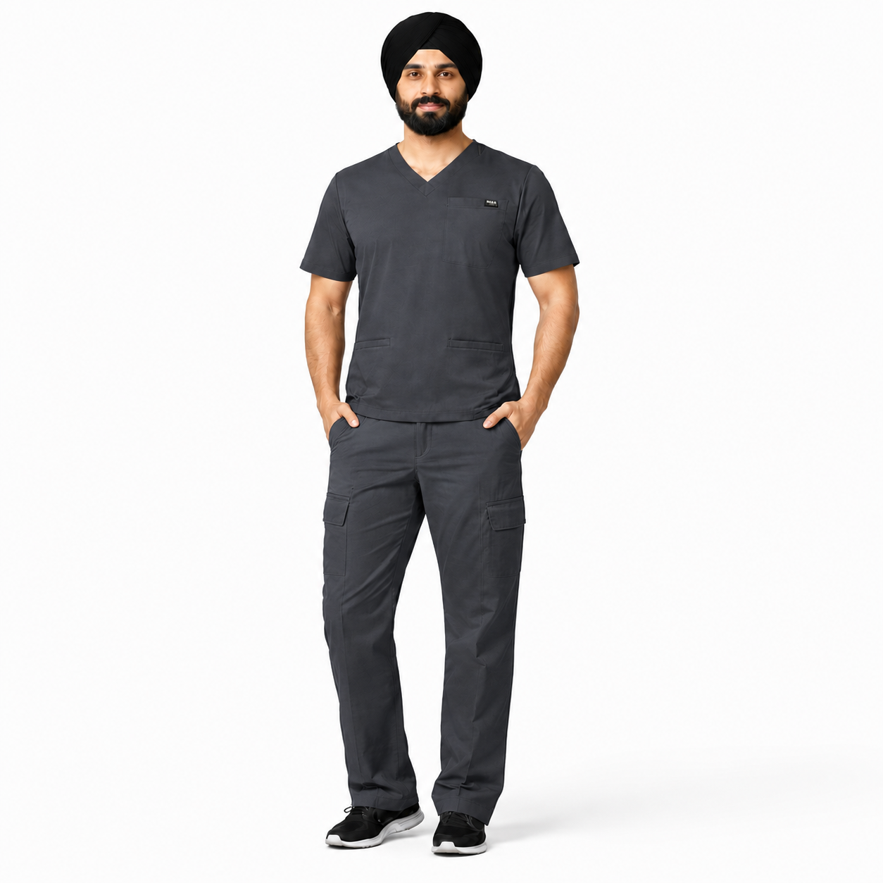 RUIX TURBFit v- neck Scrub top with Airmesh for men