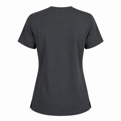 RUIX Sculpt V-Neck with Core Regular Pant Scrub Set for Women, 2 Pocket
