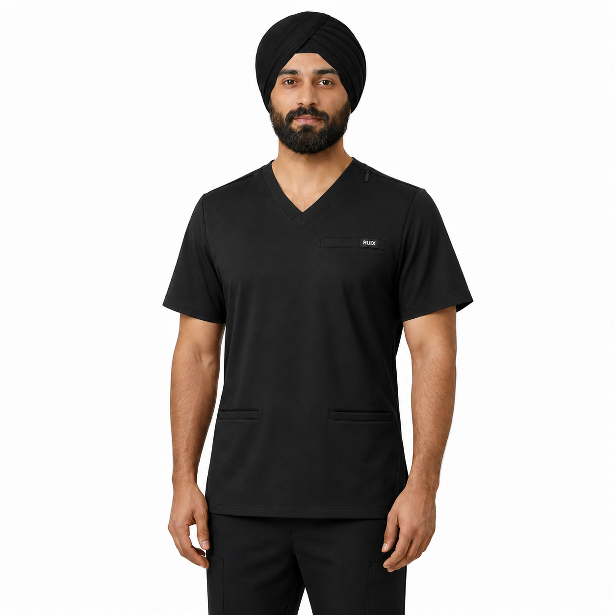 RUIX TURBFit v- neck Scrub top with Airmesh for men
