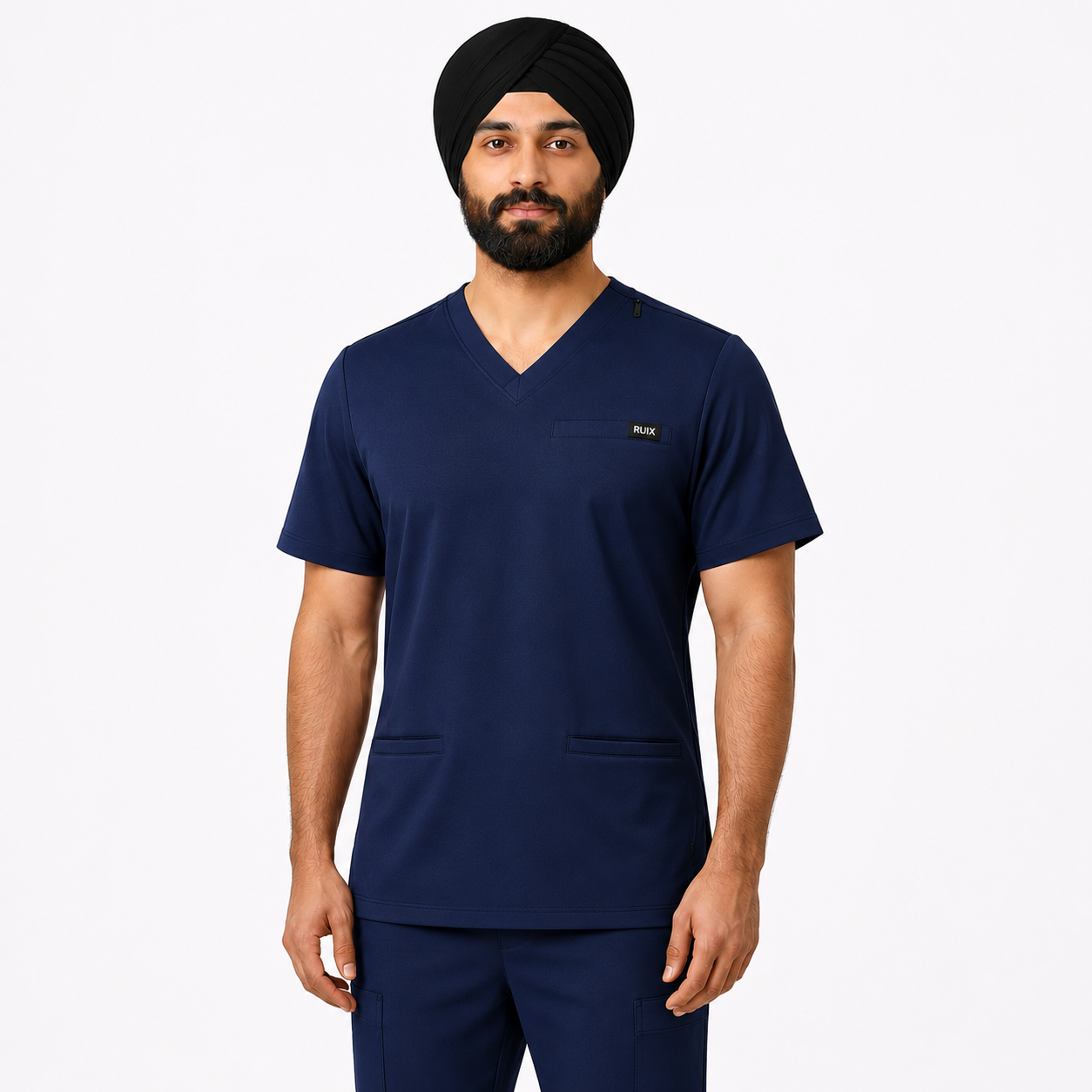 RUIX TURBFit v- neck Scrub top with Airmesh for men