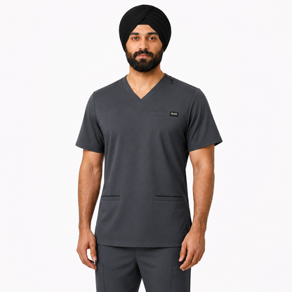 RUIX TURBFit v- neck Scrub top with Airmesh for men