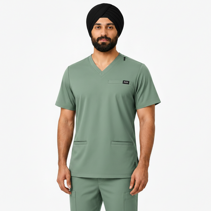 RUIX TURBFit v- neck Scrub top with Airmesh for men