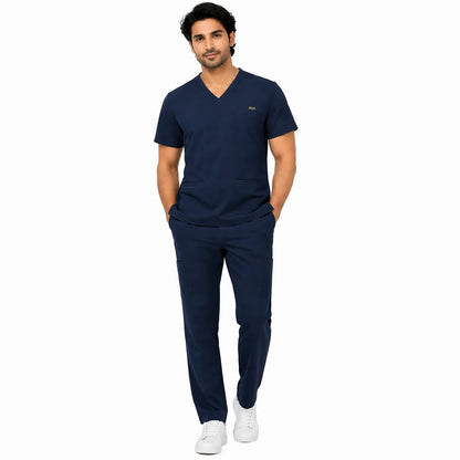 RUIX Airmesh V-Neck with Core Regular Pant Scrub Set for mens