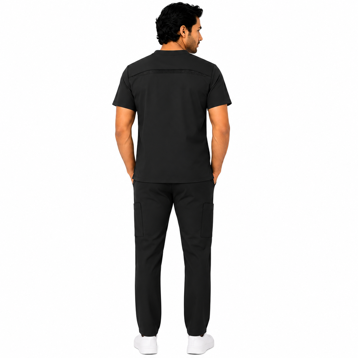 RUIX Airmesh V-Neck with Core Regular Pant Scrub Set for mens