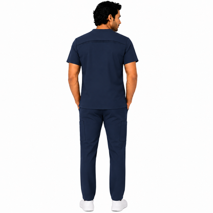 RUIX Airmesh V-Neck with Core Regular Pant Scrub Set for mens