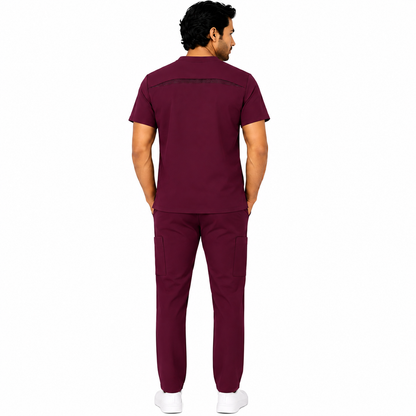 RUIX Airmesh V-Neck with Core Regular Pant Scrub Set for mens