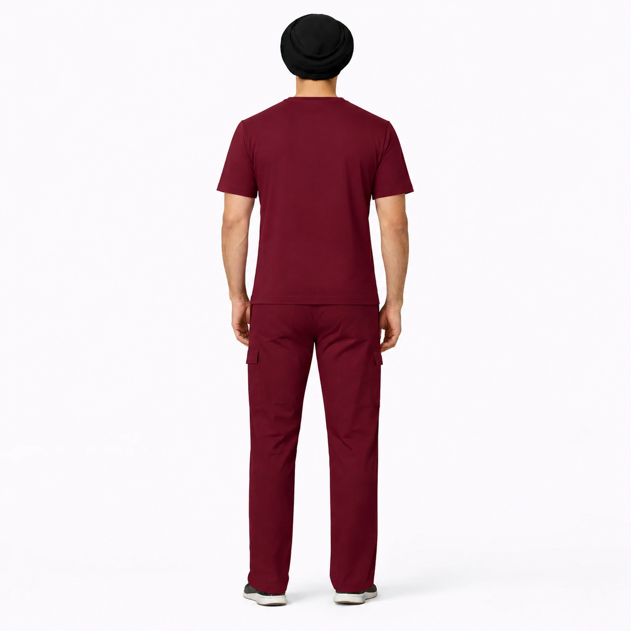 RUIX TURBFit v-neck Scrub top with Utility Cargo Pant set for Men