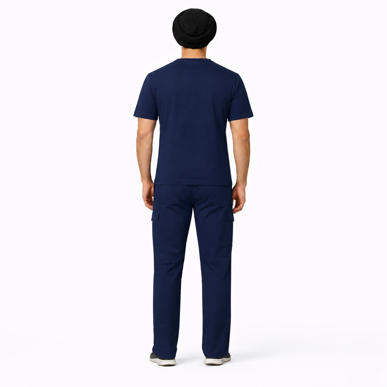 RUIX TURBFit v-neck Scrub top with Utility Cargo Pant set for Men