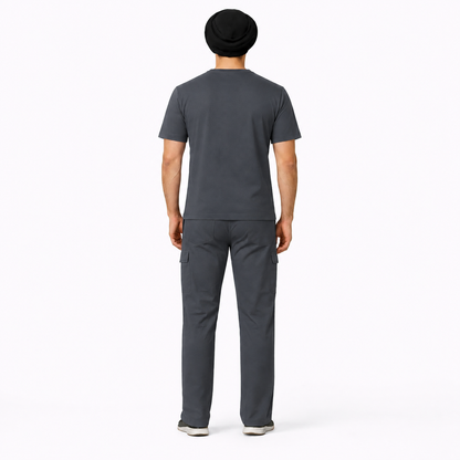 RUIX TURBFit v-neck Scrub top with Utility Cargo Pant set for Men