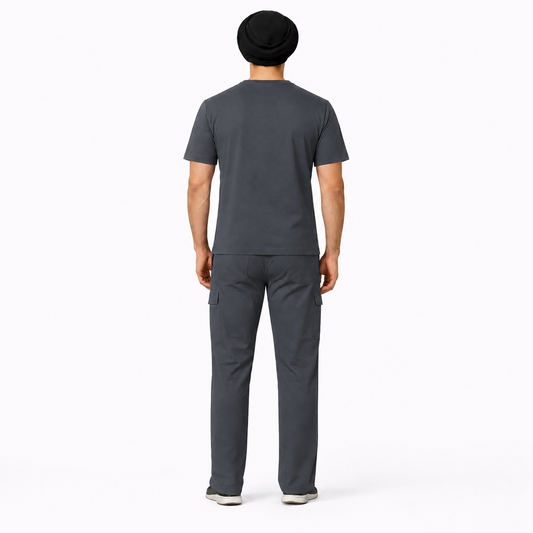 RUIX TURBFit v-neck Scrub top with Utility Cargo Pant set for Men