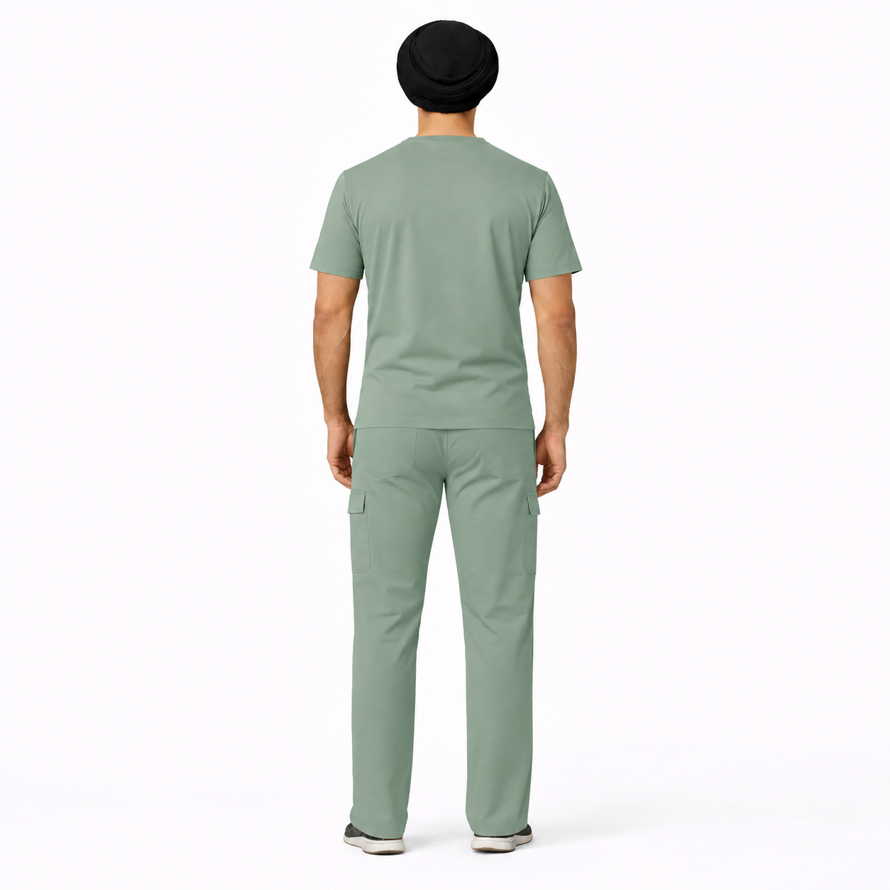 RUIX TURBFit v-neck Scrub top with Utility Cargo Pant set for Men