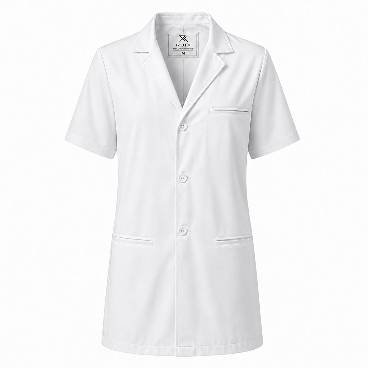 RUIX Everyday Clinical Coat – Half Sleeve,welt Pocket