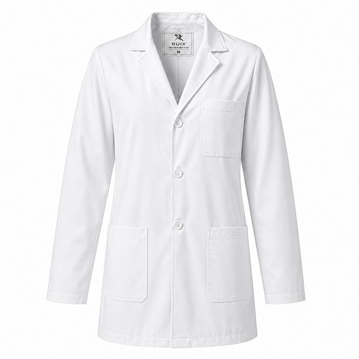 RUIX Essential Clinical Coat - full Sleeve,patch pockets
