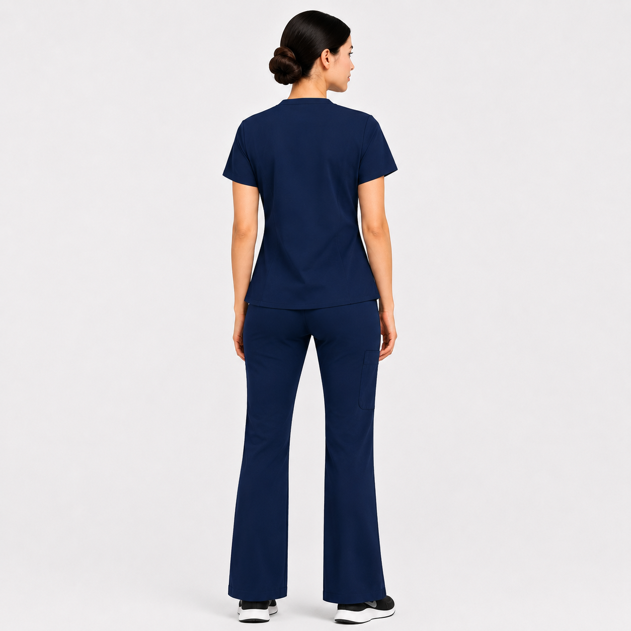 RUIX V-neck with Flare™ pant scrub set for women