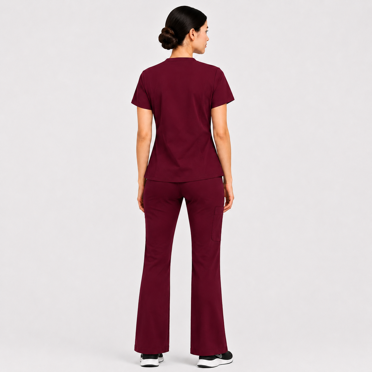 RUIX V-neck with Flare™ pant scrub set for women