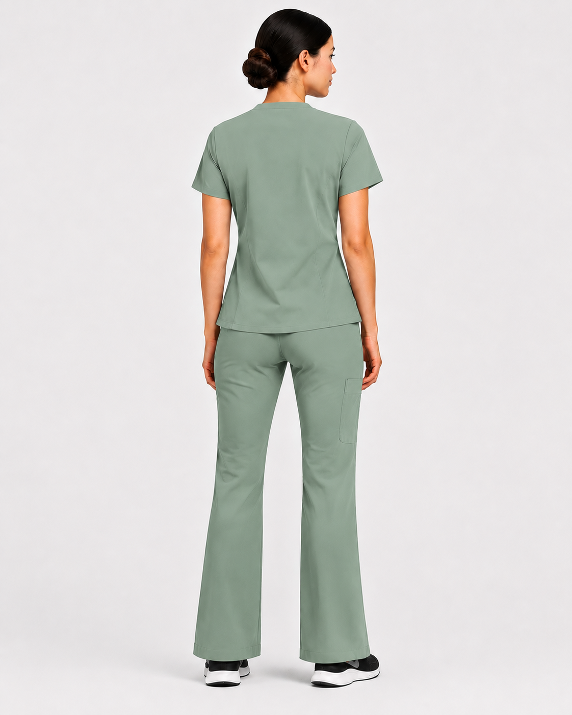 RUIX V-neck with Flare™ pant scrub set for women