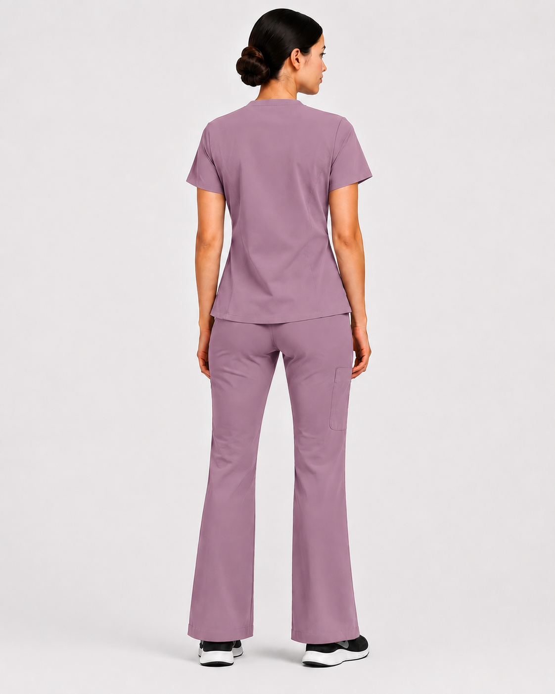 RUIX V-neck with Flare™ pant scrub set for women