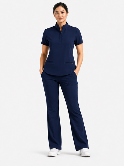 RUIX Mock neck Zip with Regular pant for Women