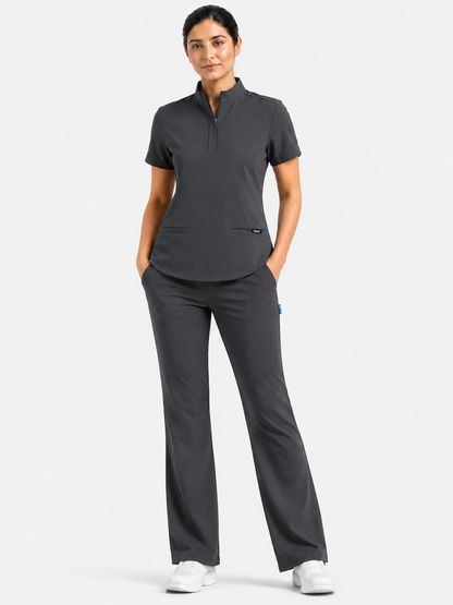 RUIX Mock neck Zip with Regular pant for Women