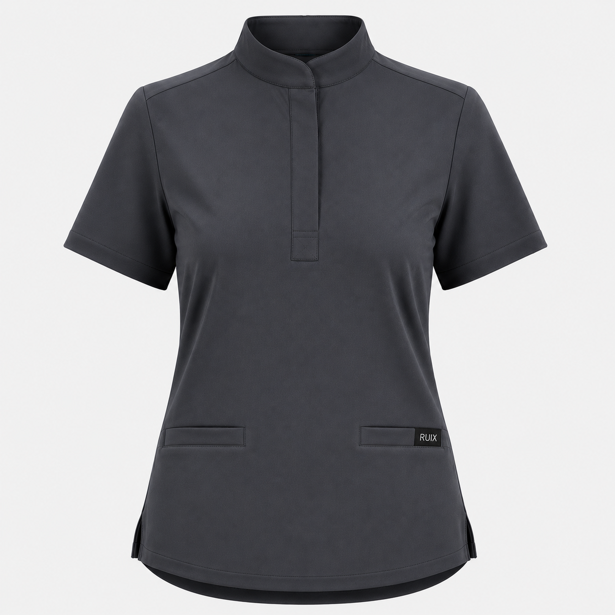 RUIX  Mandarin scrub top with Regular pant scrub set for women