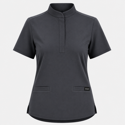 RUIX  Mandarin scrub top with Regular pant scrub set for women