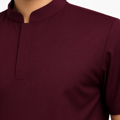 RUIX Mandarin Collar with Regular Pant Set for men