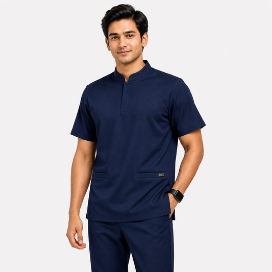 RUIX Mandarin Collar with Regular Pant Set for men