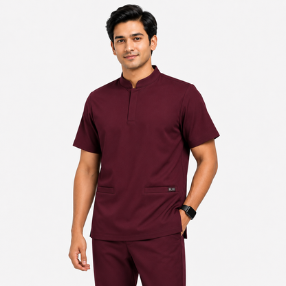 RUIX Mandarin Collar with Regular Pant Set for men