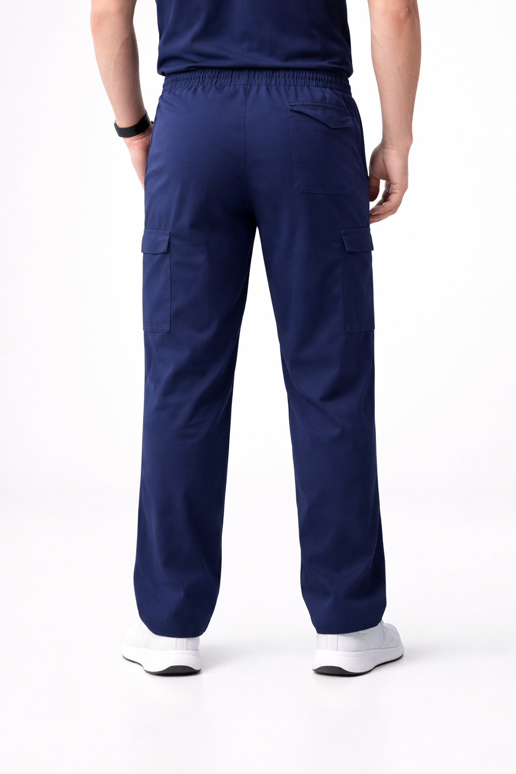 RUIX Core mock neck zip scrub top with Utility cargo pant scrub set fo men