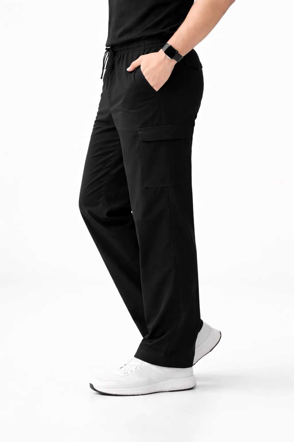 RUIX Core V-Neck Top with Utility Cargo Pant Scrub Set for Men